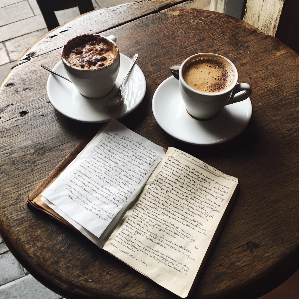 cafetería manuscrito